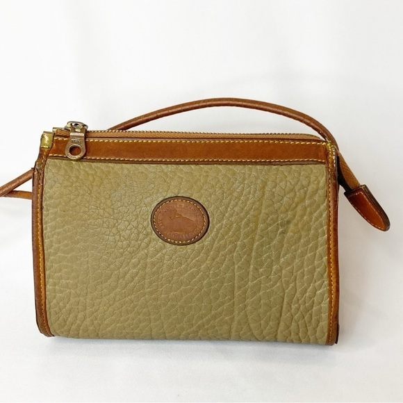 Dooney & Bourke Handbags - Vintage 80/90s Y2K Dooney & Bourke Leather Calfskin Mini Zip Top Cross Body Bag